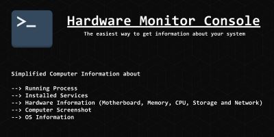 Hardware Monitor Console .NET