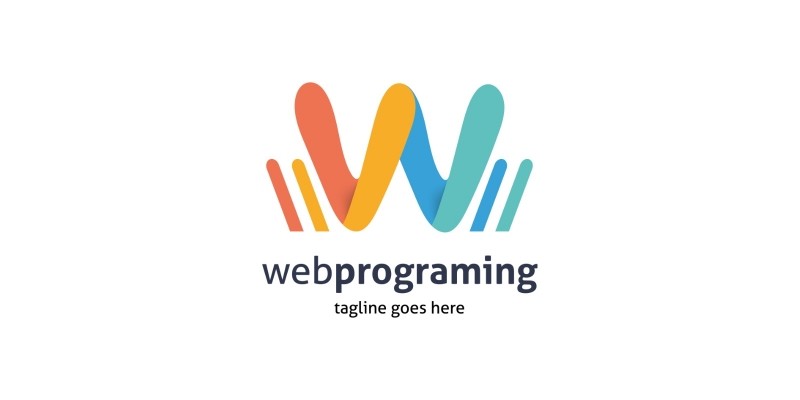 Web Programing Letter W Logo