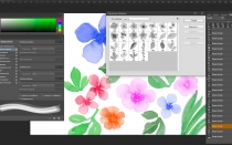  Flowers And Leaves Photoshop Brushes Screenshot 2