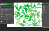  Flowers And Leaves Photoshop Brushes Screenshot 3