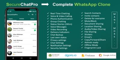 SecureChatPro - Whatsapp Clone Android