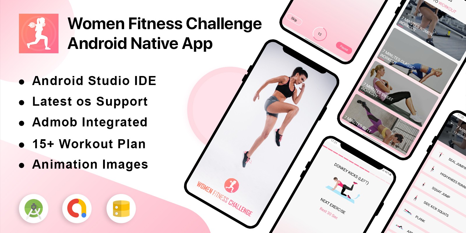 Women Fitness Android App Source Code by Chiragvadukia Codester
