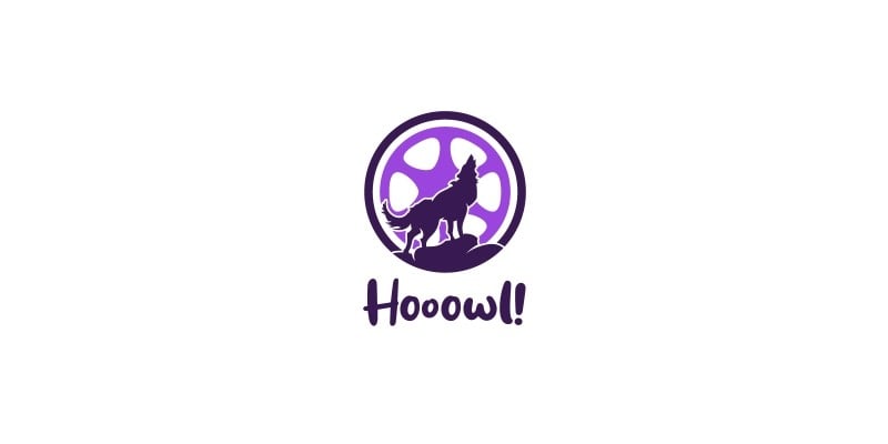 Hooowl Wolf Logo