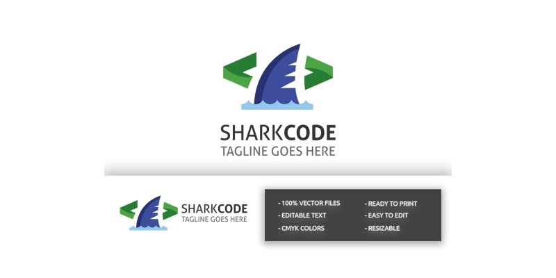 Shark Code Logo