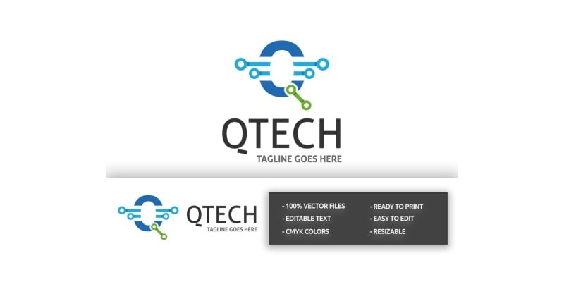 QTech Letter Q Logo