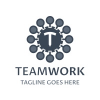 Team Work T Letter Logo