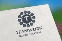 Team Work T Letter Logo Screenshot 1