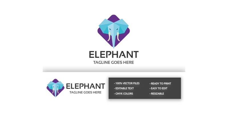 Square Elephant Logo