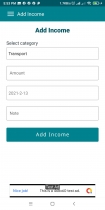 Personal Accountant - Android App Source Code Screenshot 1
