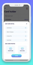 Card Holder Android App with Admin Panel Screenshot 4