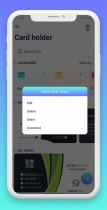Card Holder Android App with Admin Panel Screenshot 9