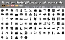 Travel and Hotel Icons Screenshot 3