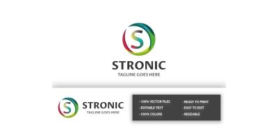 Stronic Letter S Logo