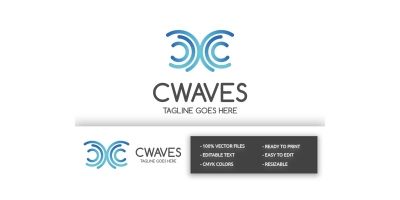 Cwaves Letter C Logo