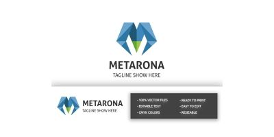 Metarona Letter M Logo
