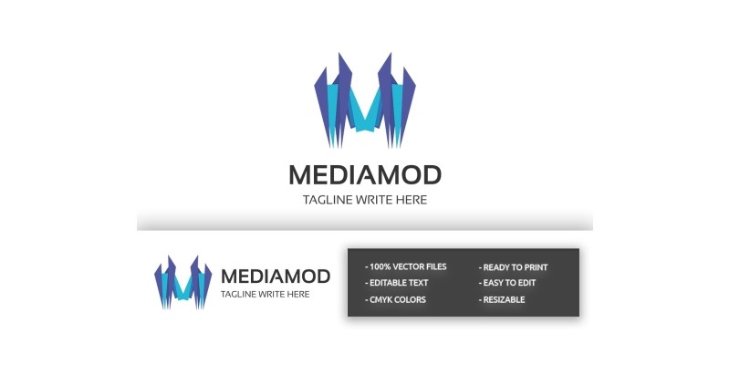 Mediamod Letter M Logo