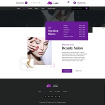 Lotus Pro - Beauty Salon WordPress Theme Screenshot 2