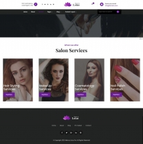 Lotus Pro - Beauty Salon WordPress Theme Screenshot 3