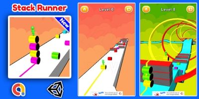 Stack Runner 3D Game Unity Source Code