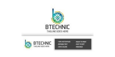 B technic Letter B Logo
