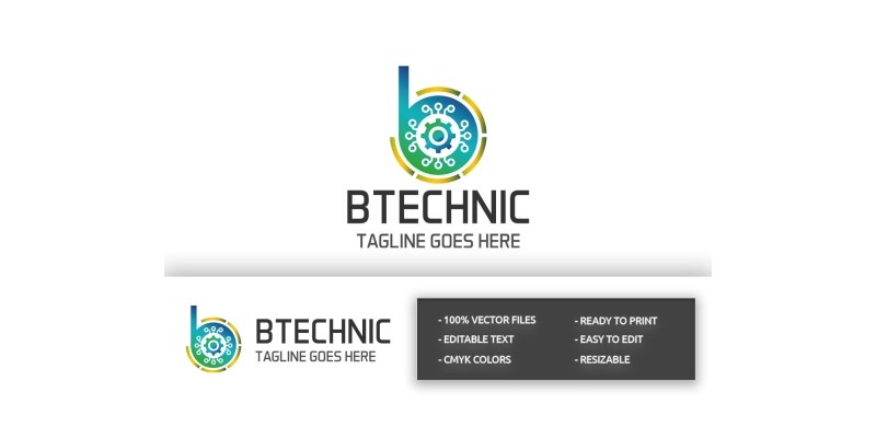 B technic Letter B Logo