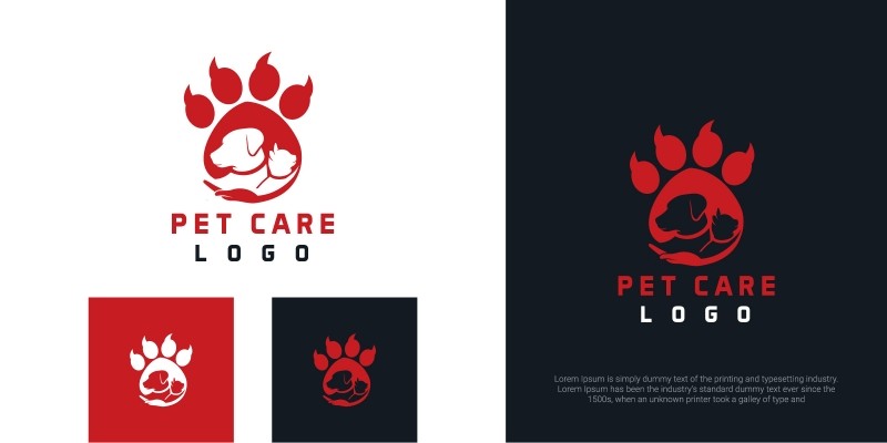 Pet Care Creative Logo