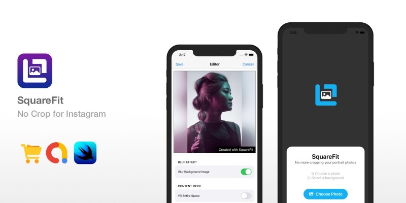 SquareFit - No Crop For Instagram iOS Source Code