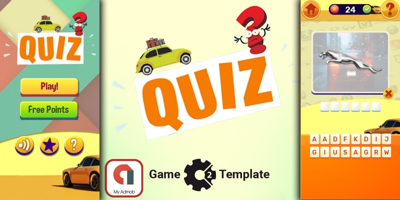 Quiz Car Game HTML5 Construct 3