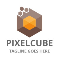 Pixel Cube Logo