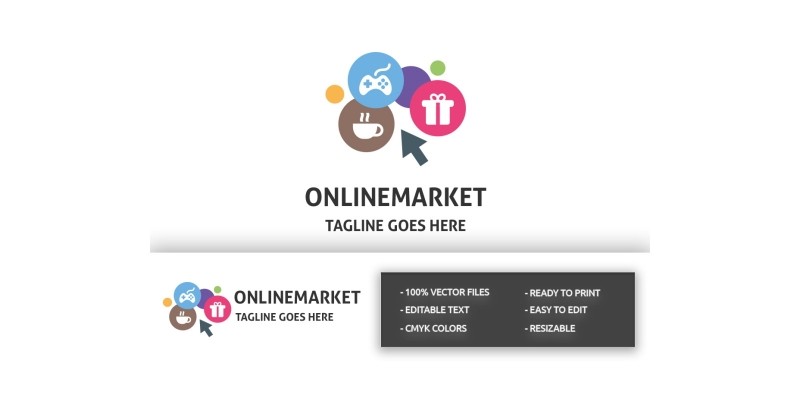Professional Online Market Logo