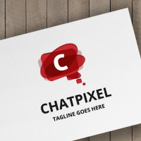 Chat Pixel (Letter C) Logo
