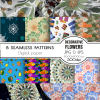 seamless-patterns-flowers-food-snowflakes-fish