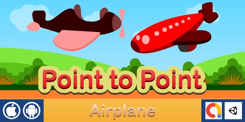 Point to Point - Airplane Unity Kids Game