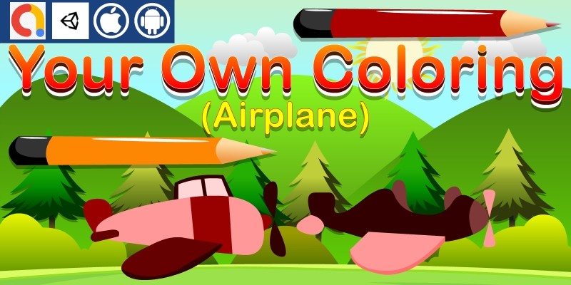 Your Own Coloring - Airplane Unity Kids Game
