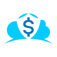 Cloud Online Secure Payment Logo Design