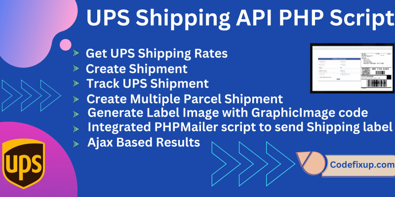 UPS Shipping API PHP Script