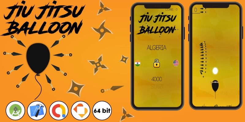 Jiu Jitsu Balloon - Buildbox Template