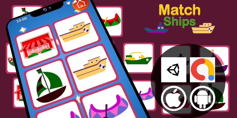 Match Ships Unity Educational Kid Game With Admob