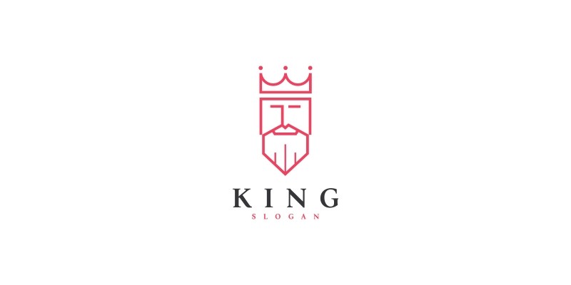 King logo template