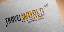 Travel World Logo Design Template Screenshot 1