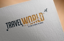Travel World Logo Design Template Screenshot 2