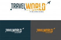 Travel World Logo Design Template Screenshot 4