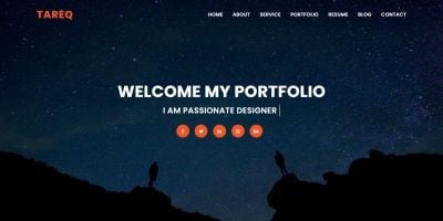 Tareq Personal Portfolio Bootstrap4 Template