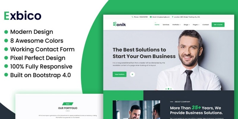 Exbico Bonik - Multipurpose Business HTML Template