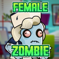Female Zombie 2D Game Character Sprites 02