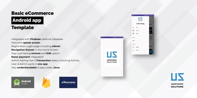 Basic eCommerce Android App template
