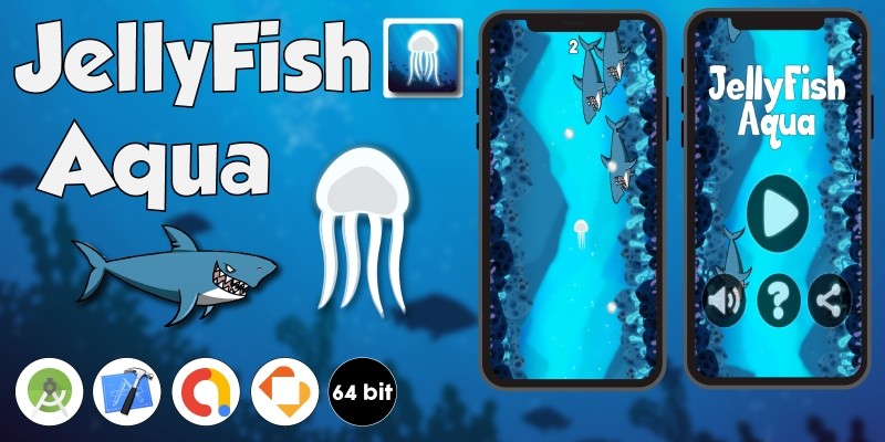 JellyFish Aqua - Buildbox Template