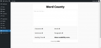 Word County -  A Simple Word Counter For WordPress Screenshot 1