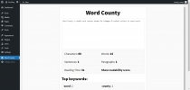 Word County -  A Simple Word Counter For WordPress Screenshot 2