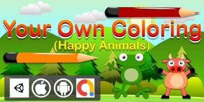 Edukida Your Own Coloring Happy Animals Kids Game